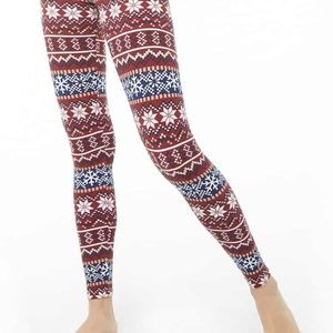 Forever 21 - Fun Snowflakes Leggings
